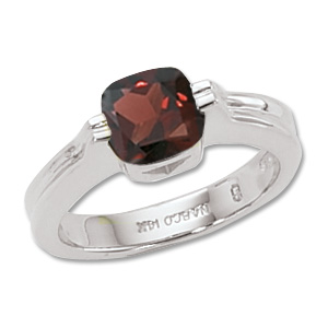 SS 7MM FACETED CUSH GARNET picture