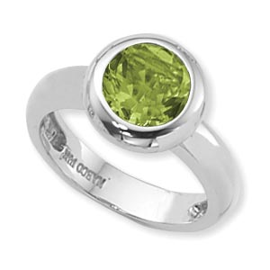 SS 8MM RD PERIDOT picture