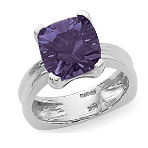 SS 10MM CUSH CONCAVE AMETHYST image