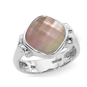 SS 10MM BRONZE MOTHER OF PEARL CUSH picture