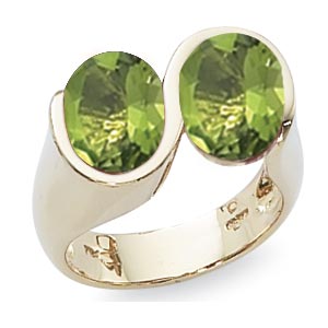 14KY 2-10X8 OVALS PERIDOT picture