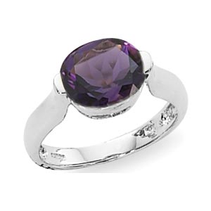 14KW 10X8 OVAL AMETHYST picture