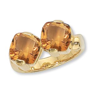 14KY 2-8MM CUSH CITRINE picture