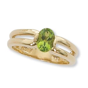 14KY 7X5 OVAL RING-PERI picture