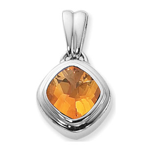 SS 11MM CUSHION CITRINE picture