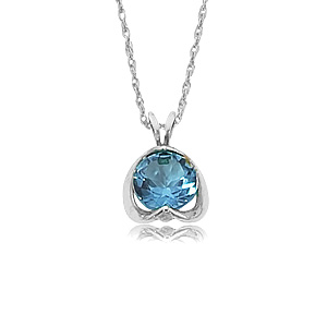 14KW 7MM RD BLUE TOPAZ picture