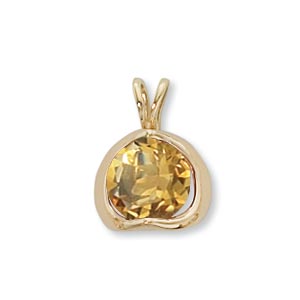 14KY 7MM RD-CITRINE picture