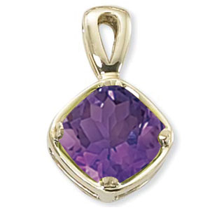 14KY 11MM CUSHION AMETHYST picture