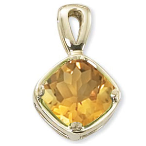 14KY 11MM CUSHION CITRINE picture