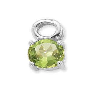 14KW 10X8 OVAL PERIDOT picture