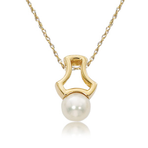 14KY 9MM PEARL-PENDANT image