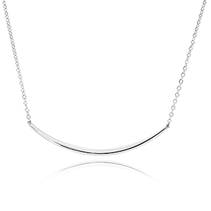 SS HALF CURVED WIRE NECKLACE picture