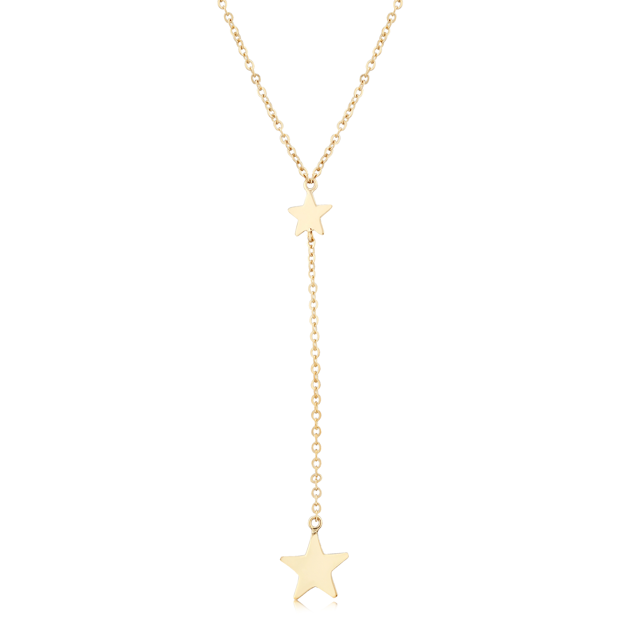 14KY STAR NECKLACE ADJ 18-19″ picture