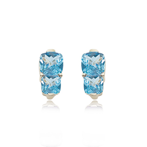 14KY 10 & 8MM BLUE TOPAZ picture
