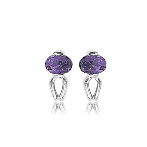 14KW (2) OVAL AMETHYSTS picture