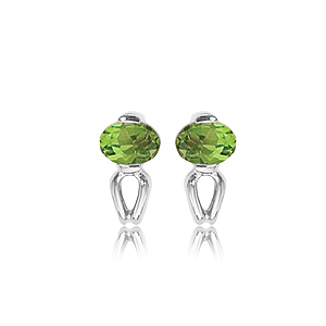 14KW (2) OVALS-PERIDOT picture
